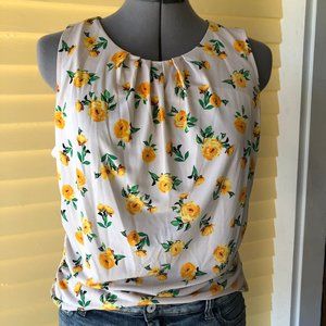 Yellow Floral Blouse